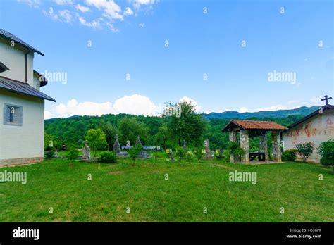 The Moraca Monastery, a Serbian Orthodox monastery in central ...