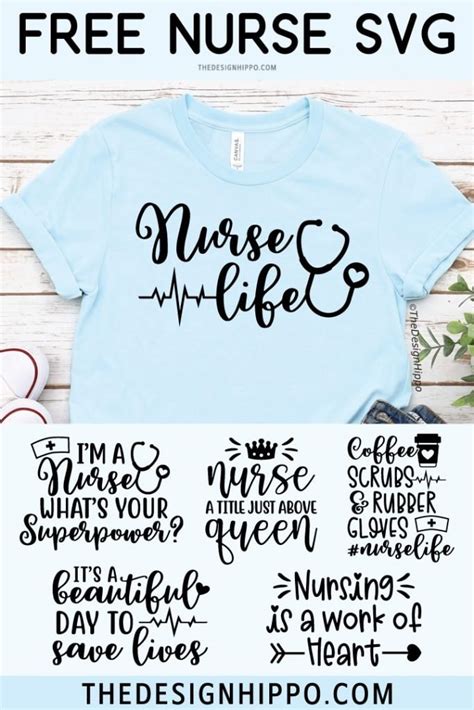 6 Free Nurse SVG Cut Files