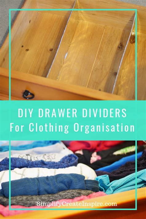 diy drawer dividers for clothing organization