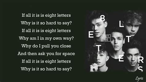 8 Letters Acoustic - Why Don't We (lyrics) - YouTube