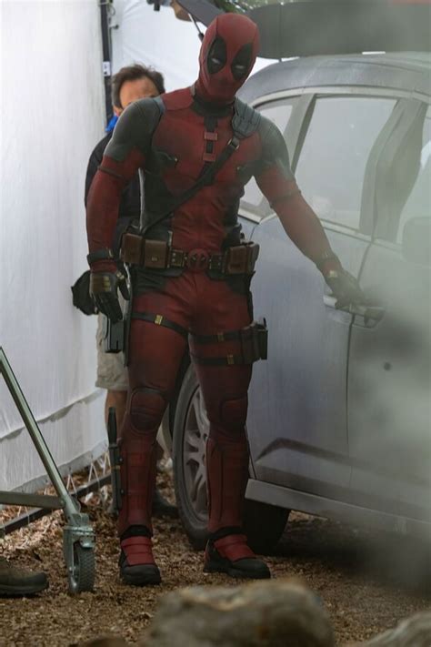 Ryan Reynolds dons iconic red leather as he returns to start filming Deadpool 3 - Movies ...