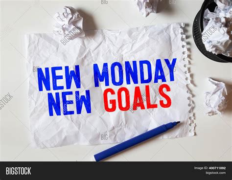 New Monday, New Goals Image & Photo (Free Trial) | Bigstock