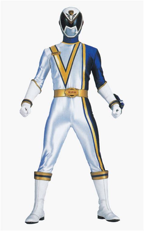 White Power Ranger Spd, HD Png Download - kindpng