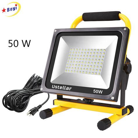 Portable 4500lm 50W LED Work Light for Workshop, Construction Site - China LED Work Light Red ...