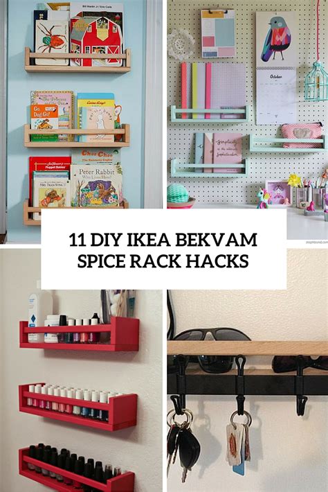 11 DIY IKEA Bekvam Spice Rack Hacks - Shelterness