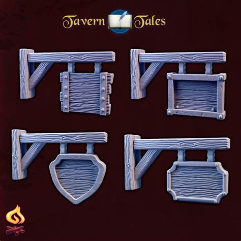 3D Printable Tavern Signs by Safehold