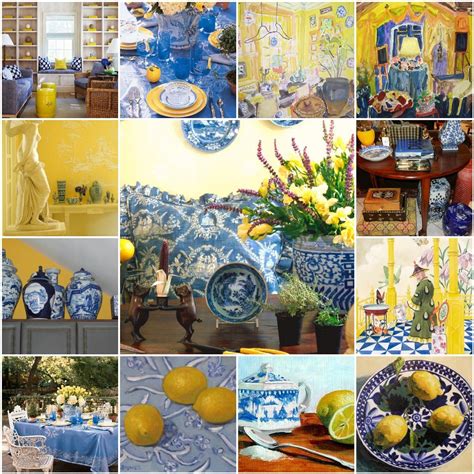 Blue And Yellow Kitchen Decor