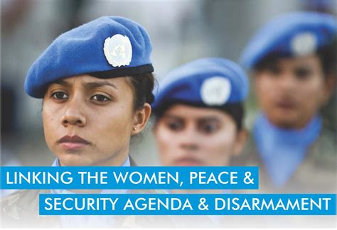 Linking the women, Peace & Security Agenda & Disarmament | CoESPU ...