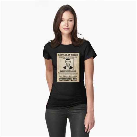 "John Wesley Hardin Wanted Poster" T-shirt by kayve | Redbubble