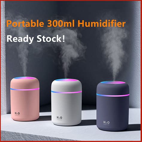 Jual Humidifier Diffuser Mini H2O AromaTherapy Colorful USB Ultrasonic 300ml Indonesia|Shopee ...