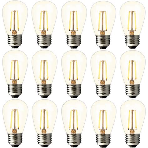 2W S14 Led Edison Light Bulbs Outdoor 11W Incandescent Filament Bulb Replacement | eBay