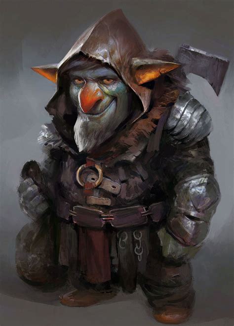 Goblin, Yuan Cui on ArtStation at https://www.artstation.com/artwork/ZbQzX | Fantasy character ...