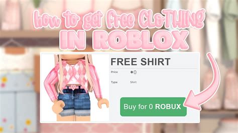 How to get FREE Clothing in Roblox ‧₊˚ - YouTube