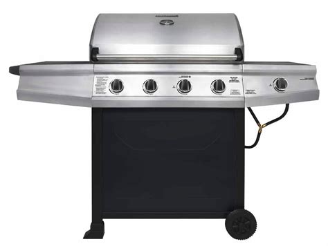 Brinkmann - 710-2415-0 - Stainless Steel 4- Burner Gas Grill w/Side Burner | Sears Outlet