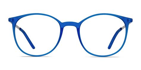 Tangent Round Blue Glasses for Women | Eyebuydirect