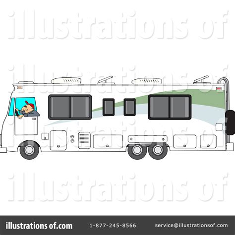 Motorhome Clipart #1206729 - Illustration by djart