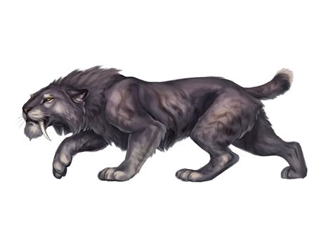 ArtStation - Traveller - Creatures: Smilodon, Pseudo mammoth