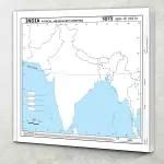 Buy GO WOO BIG - 100 India PHYSICAL OUTLINE MAP FOR SCHOOL | Mapping ...