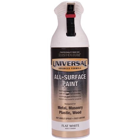 Vopsea spray, Rust-Oleum Universal, alb mat, 400 ml - Adritec