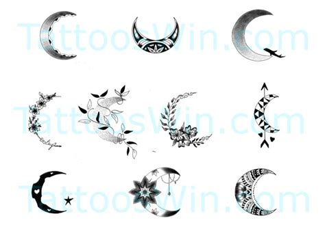 Crescent Moon Tattoo Designs