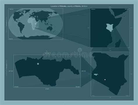 Kisumu, Kenya. Described Location Diagram Stock Illustration ...