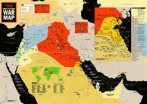 The Gulf War Map | Curtis Wright Maps