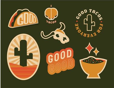 Stickers badges for taco truck brand – Artofit