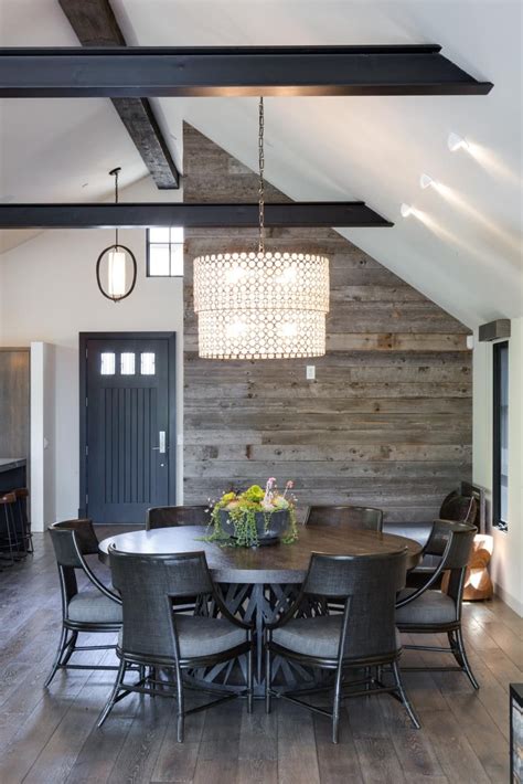 Black Beams, Chandelier Showcase Vaulted Ceilings | Interior in 2019 | Vaulted living rooms ...