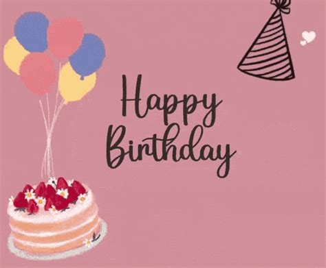 Happy Birthday Flowers And Cake Animation | Best Flower Site