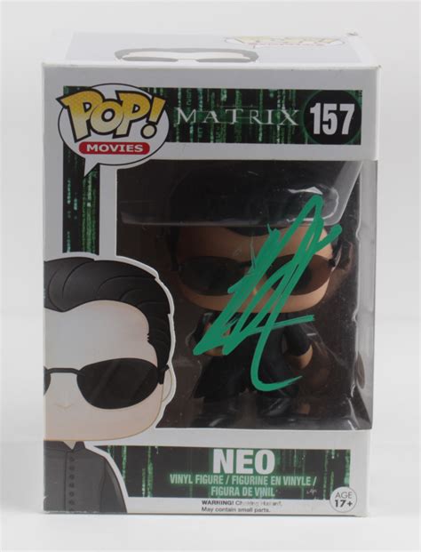 Keanu Reeves Signed "Matrix" #157 Neo Funko Pop Vinyl Figure (ACOA | Barnebys