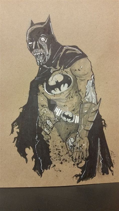 2017-03-22 zombie Batman by artildawn | Batman, Zombie, Character