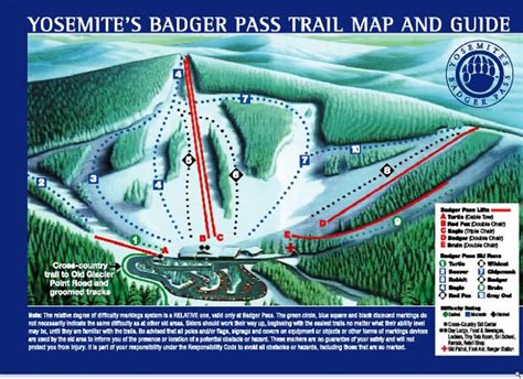 Yosemite Ski & Snowboard Area (Formerly Badger Pass) Trail Map | Liftopia