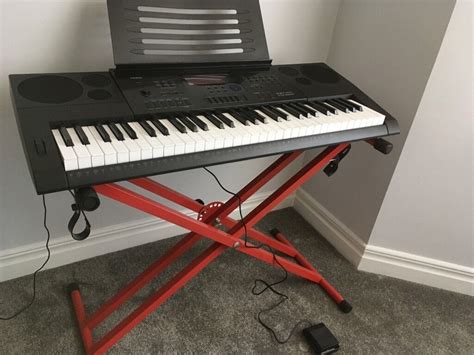 Casio CTK-6200 Full Size Piano Style Keyboard + stand + casio SP-3 sustain pedal | in Grange ...