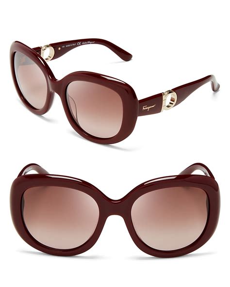 Lyst - Ferragamo Gancino Oversized Sunglasses, 53mm in Purple