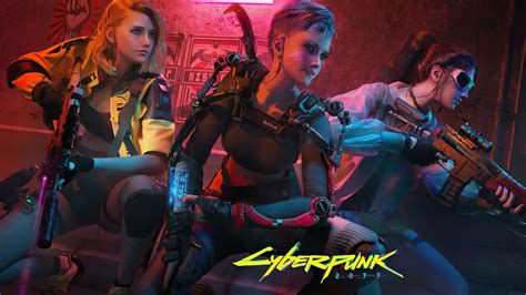 1920x1080 Resolution Cyberpunk 2077 Girl Team 1080P Laptop Full HD ...