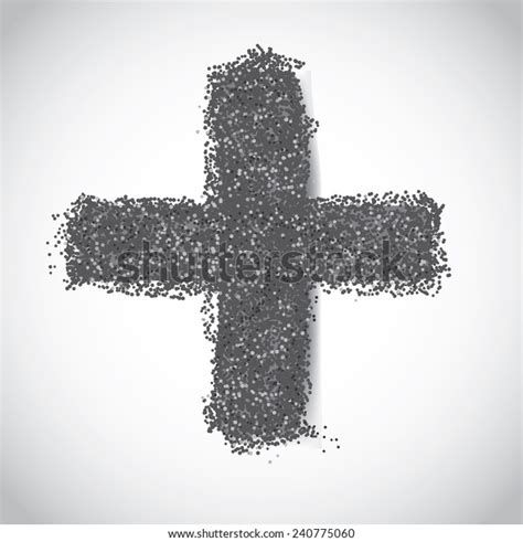 Ash Wednesday Cross Ashes Stock Illustration Stock Illustration 240775060 | Shutterstock