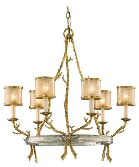 Rustic Country 6 Light Island Billiard Fixture - Rustic - Pool Table Lights - by Elite Fixtures