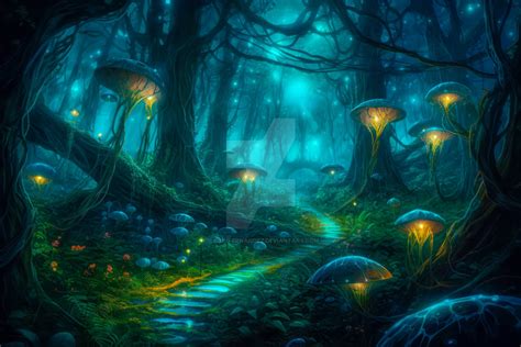 Forest Glowing Lights 03 by AbilioFernandez on DeviantArt