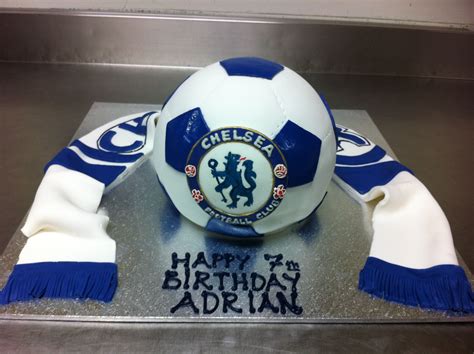 Chelsea Buttercream Football Cake