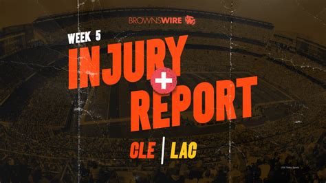 Browns release injury report with Chargers three days away