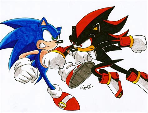 Sonic Vs Shadow by MikeES on DeviantArt