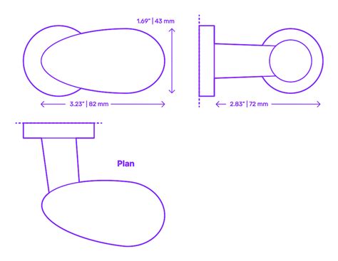 Door Knobs Dimensions & Drawings | Dimensions.com