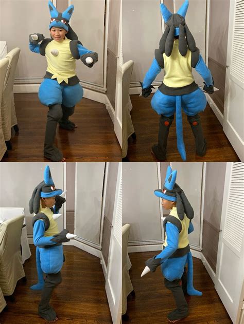 Lucario Pokemon Homemade Costume | Pokemon halloween, Pokemon costumes, Pokemon halloween costume