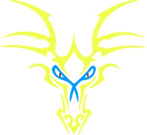 Yellow Dragon Icon Clip Art at Clker.com - vector clip art online ...