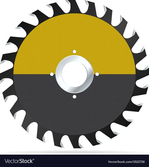 Circular saw blade Royalty Free Vector Image - VectorStock