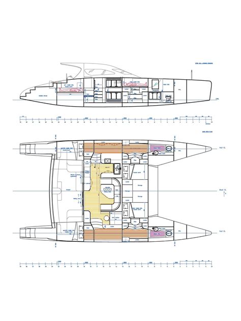 Catamaran Building Plans - House Plans & Designs | Дизайн яхты, Катамаран, Лодка