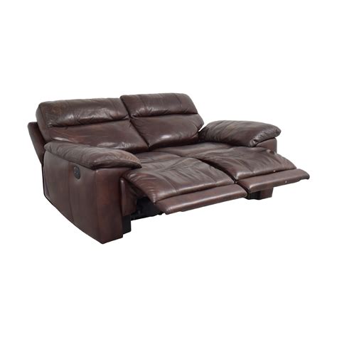 79% OFF - Raymour & Flanigan Raymour & Flanigan Reclining Loveseat / Sofas