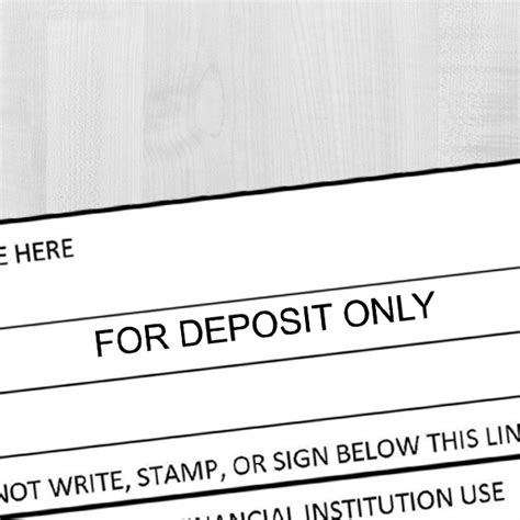 For Deposit Only Stamp