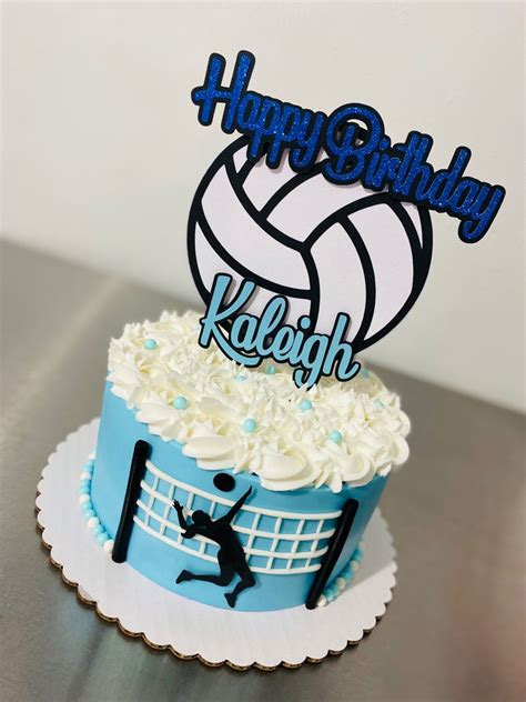 Volleyball cake | Volleyball birthday cakes, Volleyball cakes, Creative ...