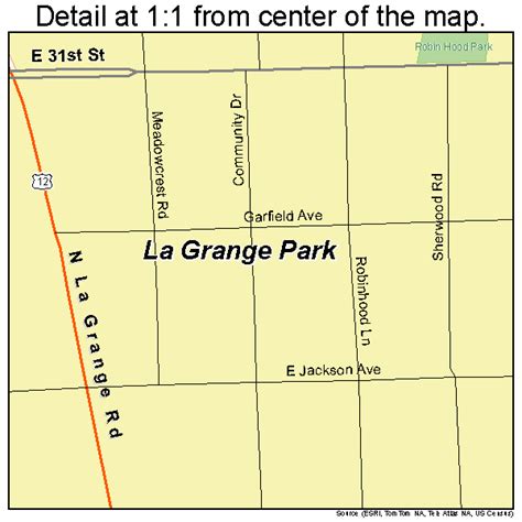 La Grange Park Illinois Street Map 1740793